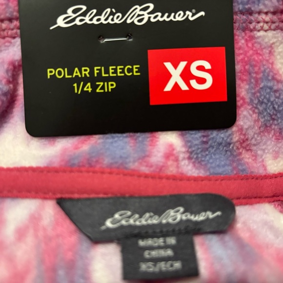 Eddie Bauer women  quarter 1/4 zip polar fleece full sleeve size XS brand new - Picture 4 of 7